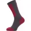 Sealskinz Runton Waterproof Cold Weather Mid Length Sock with Hydrostop Grey/Red/White